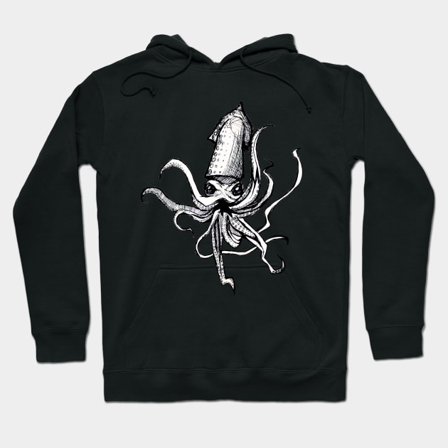 Angry Squid Hoodie by SquidhunterWA